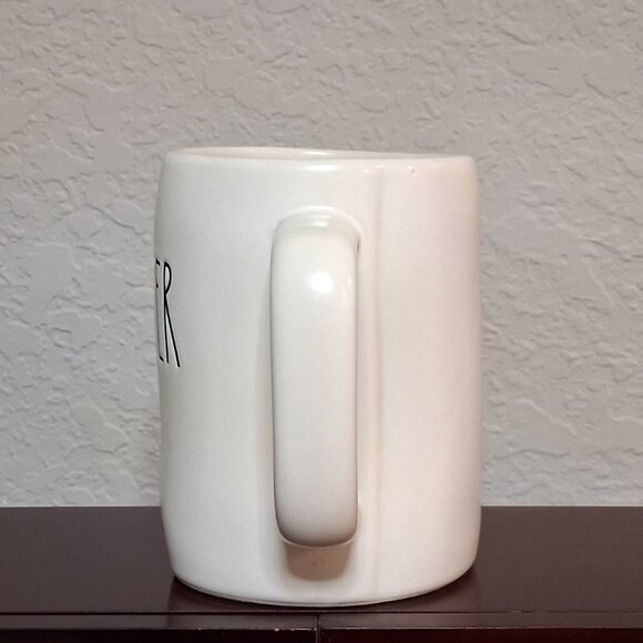 Rae Dunn "FIGHTER" 16oz Ceramic Coffee Mug - Picture 2 of 11